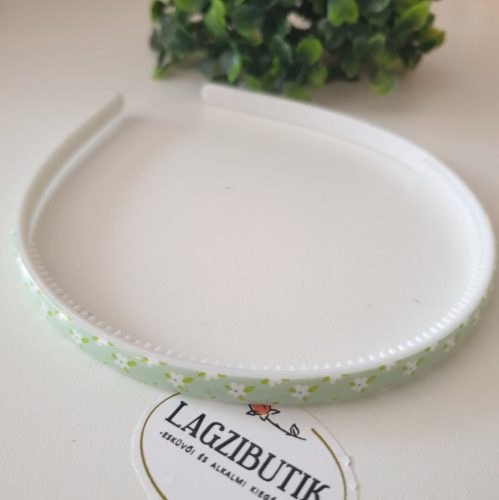 Vintage virágos, vékony  műanyag hajpánt.